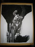 Hellboy Original Cover Art by Mike Mignola 